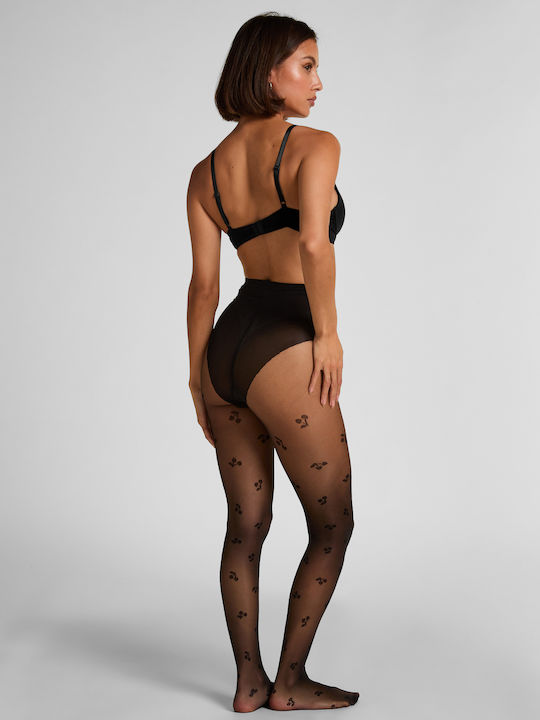 Women's Pantyhose 15 Den Cherries with Print