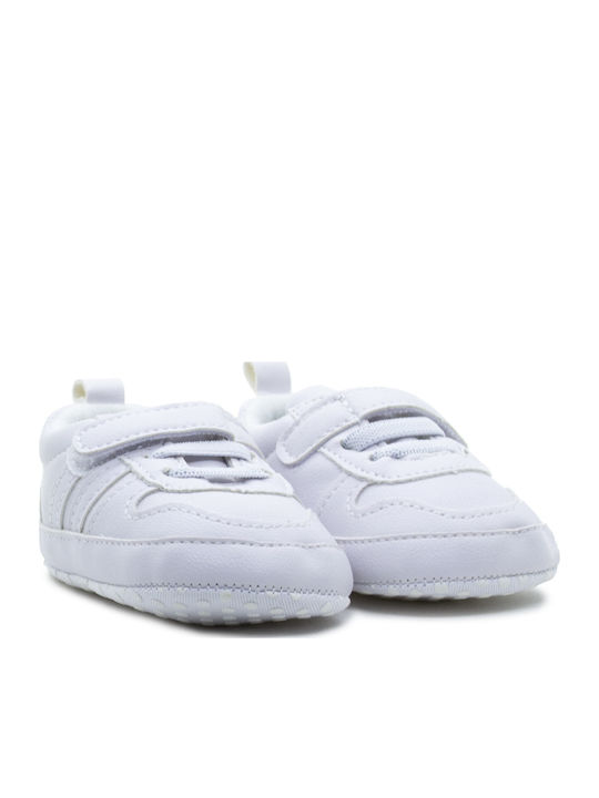 Childrenland Βρεφικά Sneakers Αγκαλιάς Λευκά