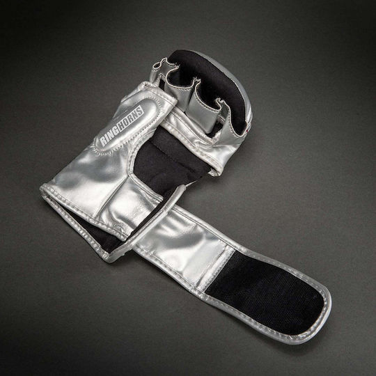 Ringhorns Charger MMA Sparring Gloves Silver Black