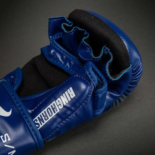 MMA Gloves Ringhorns Charger Sparring Gloves Navy Blue Red