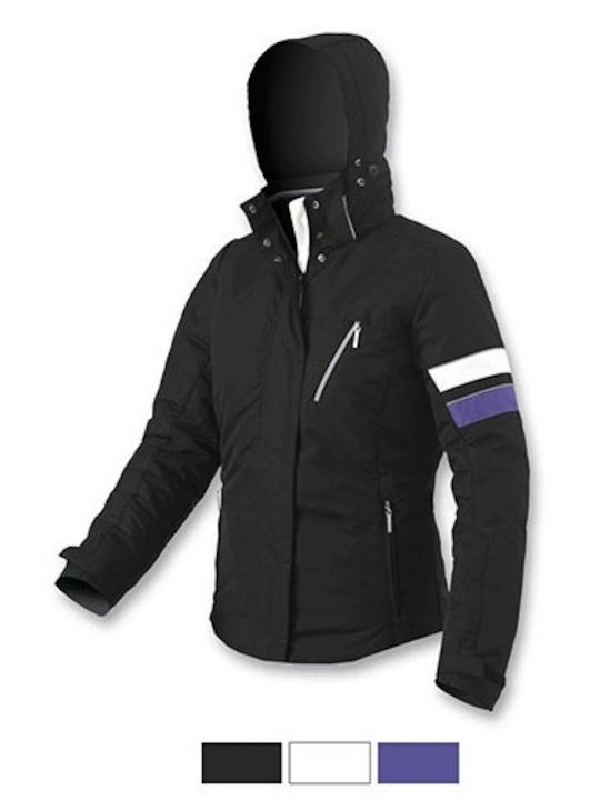 Astrolabio D19G-F24 Γυναικείο Μπουφάν για Σκι & Snowboard Μαύρο