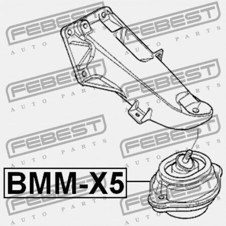 Μπροστινό Μαξιλάρι Κινητήρα Υδραυλικό Bmw X5 E53 1999-2006 Ece 22116770794