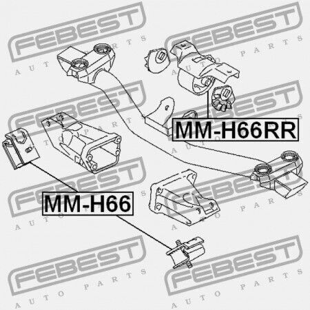 Perna Hidraulică Spate Suport Motor Mitsubishi Pajero Montero Io H60,70 1998.11-2005.03 G Xp Mr448432