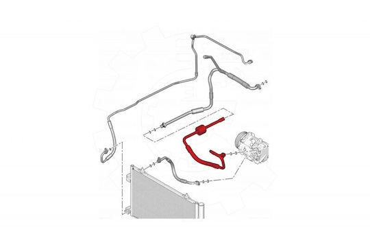 Air Conditioning Hose Citroen C5 II III Peugeot 407 6460 JF