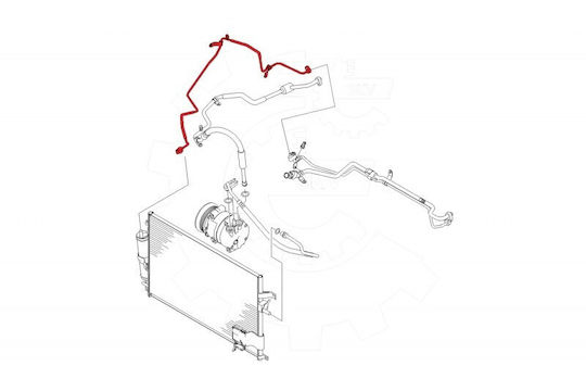 Klimaschlauch Chevrolet Daewoo Nubira Lacetti J200 96554363