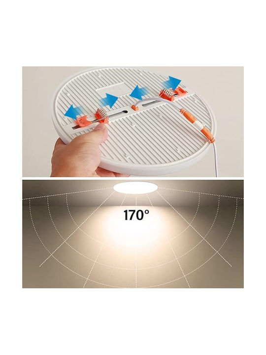 Lightplanet Lampă de Perete Modernă cu LED Integrat și Lumină Alb Rece