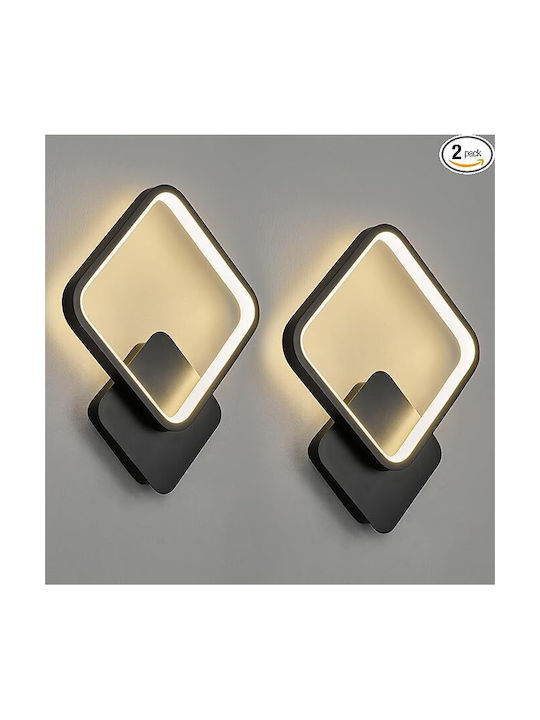 Lightplanet Lampă de Perete cu LED Integrat Negru