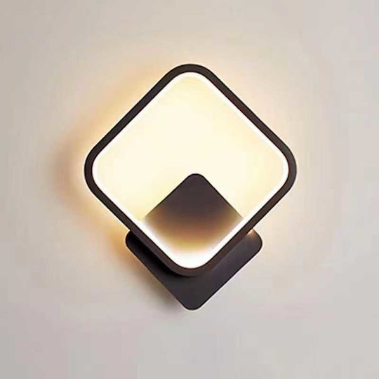Lightplanet Φωτιστικό Τοίχου με Ενσωματωμένο LED Μαύρο