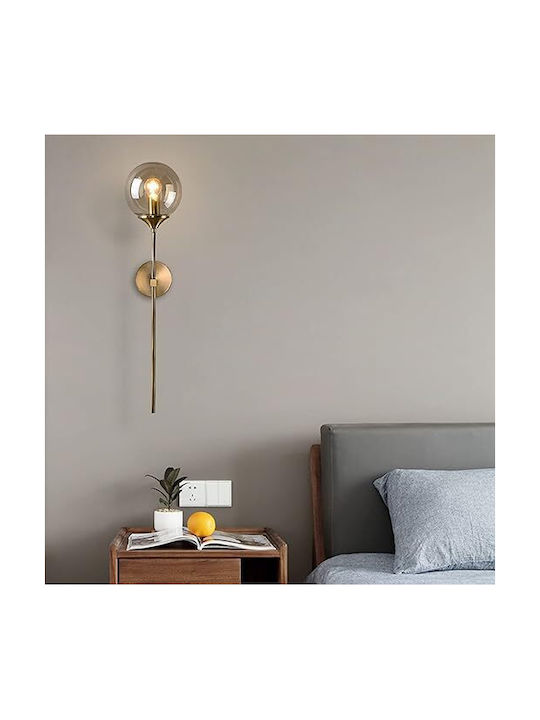 Lightplanet Wandleuchte mit E27 Lampenbirnensockel Transparent