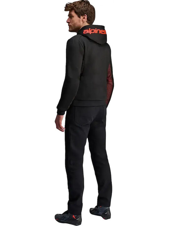 Alpinestars Hoodie Chrome Air Sport Jachetă Moto de Iarnă pentru Bărbați Neagră