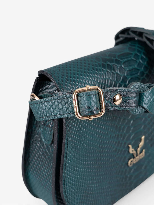 Genuí Leather Damen Schultertasche Grüne