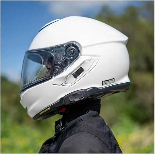 Cardo Packtalk-S Single Motorcycle Communication for Helmet with Bluetooth Compatible with SHOEI GT-Air 3 NEOTEC 3 & J-Cruise 3