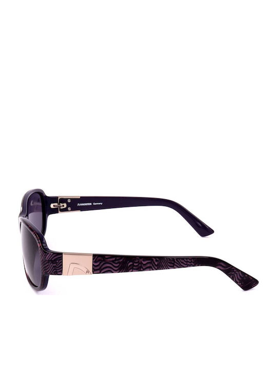 Rodenstock Unisex Sunglasses With Purple Frame And Purple Lens R3245