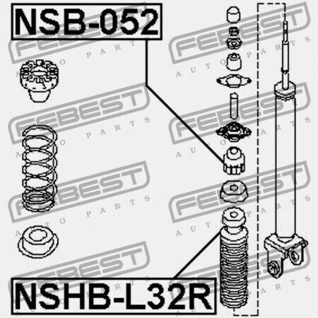 Купе Амортисьор Заден Nissan Altima L33 2012.05 Us 56218-3z600