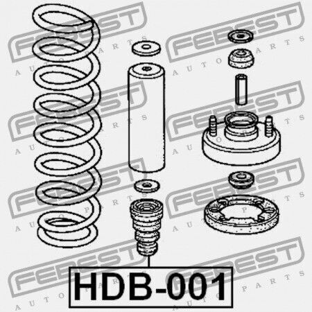 Honda CR-V Rd1 Frontstoßdämpfer Rebound 1996-2001 Gn 51722-s10-004