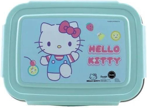 Gim Stainless Steel Kids Food Container Hello Kitty 17 x 12.5 x 6.5 cm