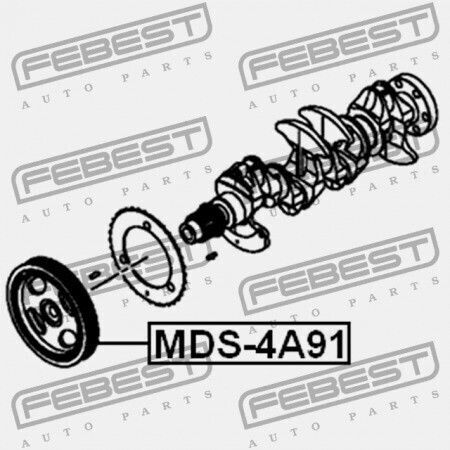 Pulley Crankshaft Mitsubishi Lancer Cy Cz 2007.03-2013.02 Eur Mn163744