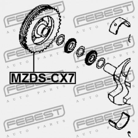 Τροχαλία Στροφαλοφόρου Άξονα Mazda 3 Bk 2003-2006 Eu L3k9-11-400