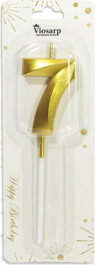 Κερι Γενεθλιων Gold + & Silver No7 Vc090-7