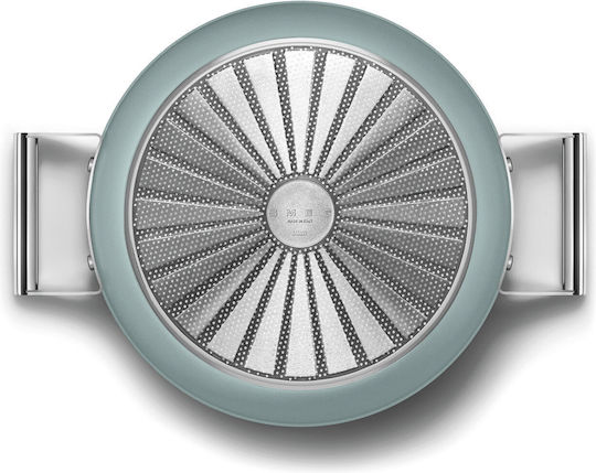 Smeg 50's Style Saute Pan from Aluminum with Lid with Non-Stick Interior Coating 28cm