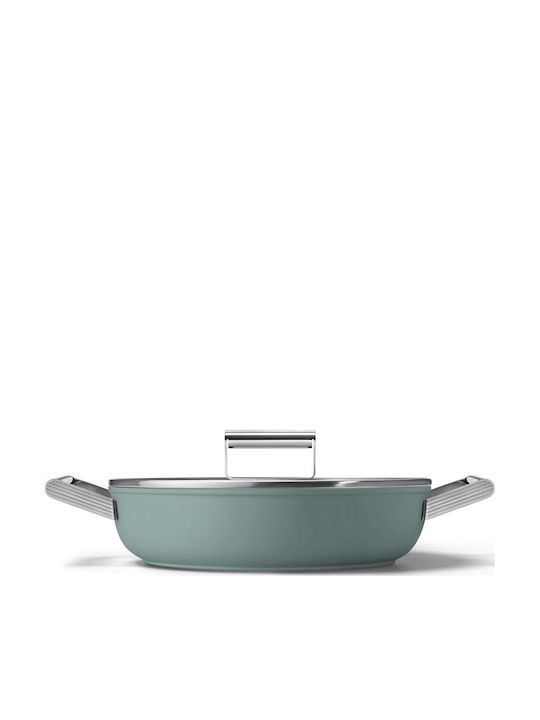 Smeg 50's Style Тиган За Сотиране От Алуминий С Капак С Незалепващо Покритие 28см