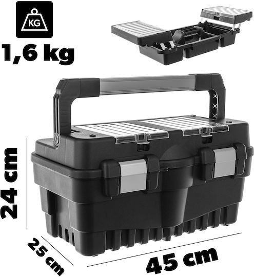 Kadax Pro Cutie de Unelte Manuală din Aluminiu