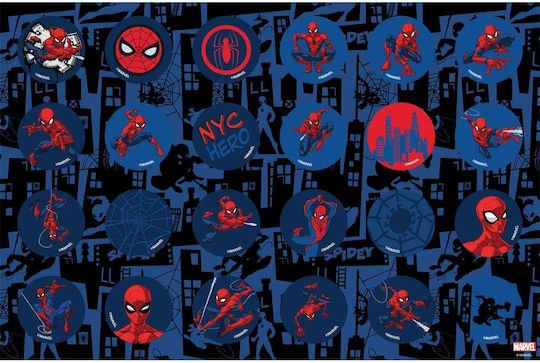 Spiral Drawing Pads Stickers & Stencils A4 Nyc Hero Spider-man 40 Sheets Marvel