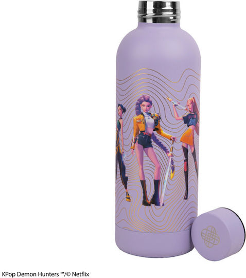 Cinereplicas Kpop Demon Hunters Kids Water Bottle Stainless Steel Lilac 500ml