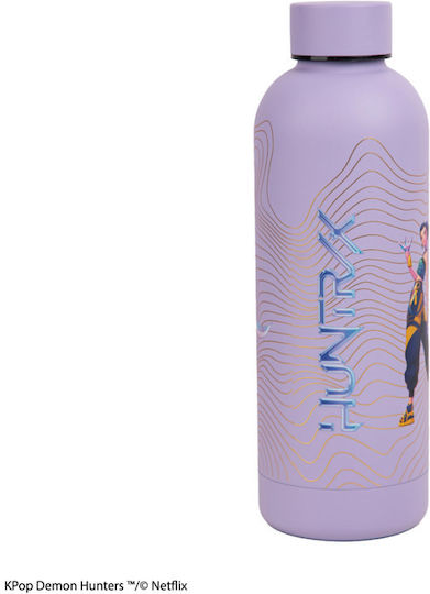 Cinereplicas Kpop Demon Hunters Kids Water Bottle Stainless Steel Lilac 500ml