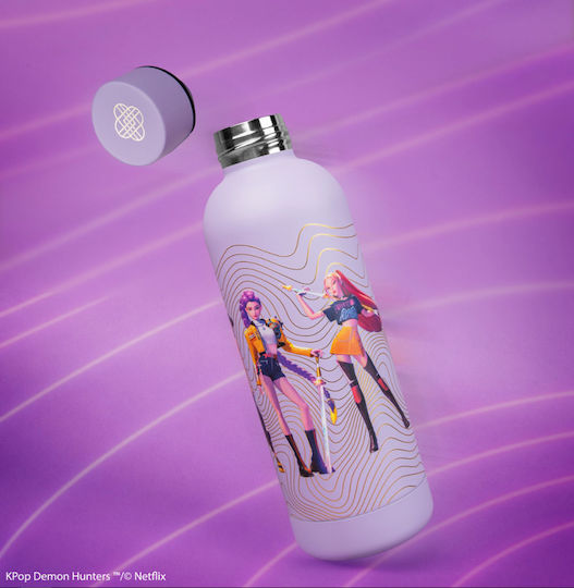 Cinereplicas Kpop Demon Hunters Kids Water Bottle Stainless Steel Lilac 500ml
