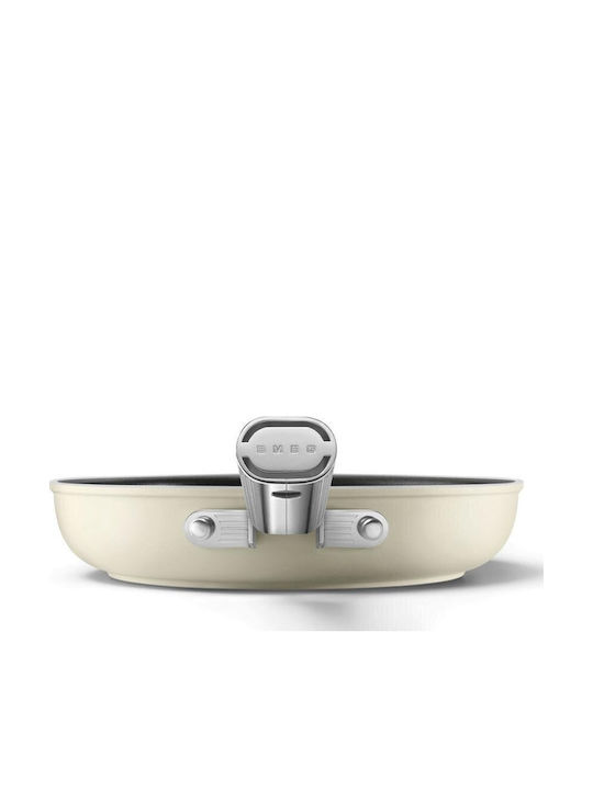 Smeg 50's Style Тиган от Алуминий с Керамично Покритие Крем 20см