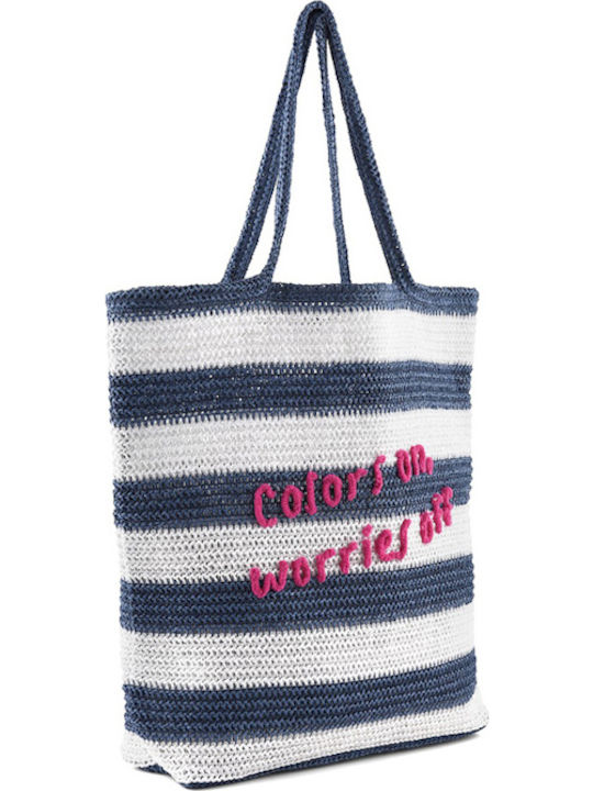 Colors Of California Fabric Beach Bag Blue