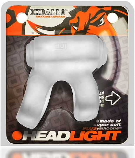 Oxballs Headlight Led Glow Silicone Shaft Holster Clear Ice