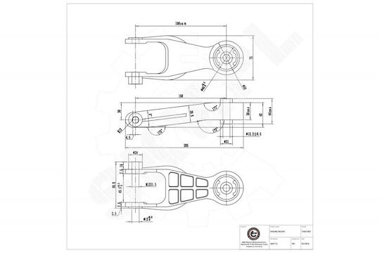 Motorhalterung Opel Combo Corsa C D Tigra Hintere 684713