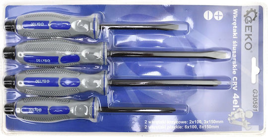 Geko Geko Schraubendreher-Set 4 Magnetische