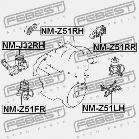 Linkes Motorhalterung Nissan Murano Z51 2007.10-2014.08 Ca 11220-1aa0a
