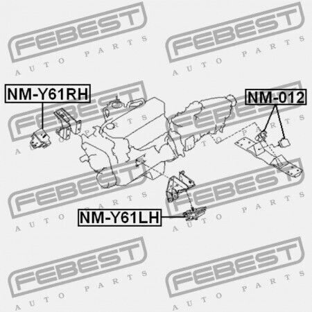 Suport Motor Stânga Hidraulic Nissan Patrula Gr Y61 1997.10-2010.03 El 11220-vb911