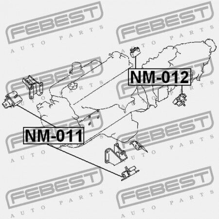 Front Engine Mount Nissan Patrol Gr Y61 1997.10-2010.03 EL 11220-VC000