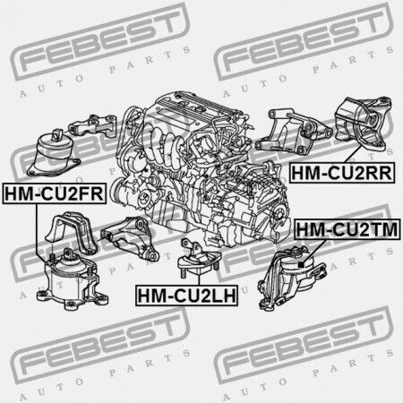 Linkes Motorhalterung für Honda Accord Cp2 2008-2011 Us 50850-ta0-a01