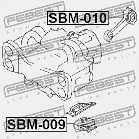 Suport Motor Spate Subaru Impreza G11 2000.02-2007.04 Jp 41040-fe000