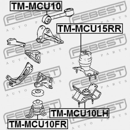 Left Engine Mount Toyota Camry Gracia Mcv2 Sxv2 1996.12-2001.09 Jp 12372-20030