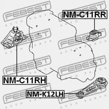 Left Engine Mount Nissan Tiida Jpn Brand C11 2005.08-2012.06 GL 11220-el50a