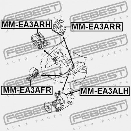 Suport Motor Spate Mitsubishi Galant Ea3 8a 1998.02-2003.07 Mmna Mmna Mr272204