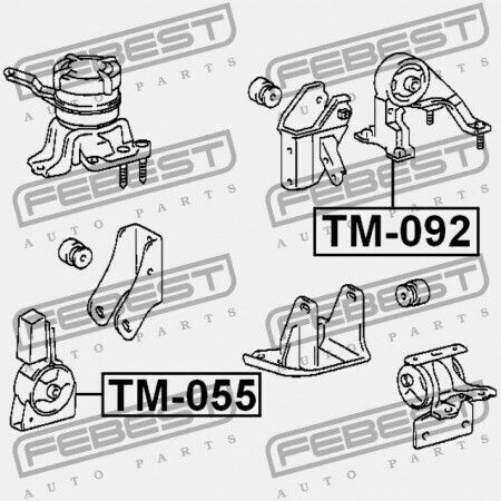 Μπροστινό Μαξιλάρι Κινητήρα Toyota Avensis Azt25 2003.07-2008.11 Jp 12361-0d120