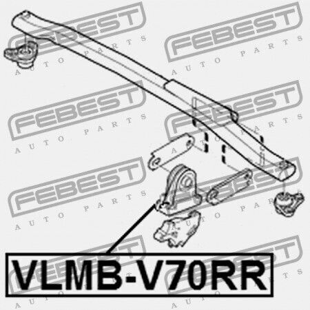 Πίσω Μαξιλαράκι Κινητήρα Volvo Xc90 2003 8649597