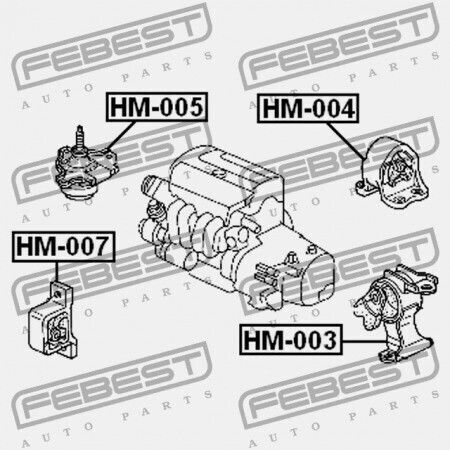 Предно Монтажно Възглавница За Двигател Honda CR-V RD5 2002-2006 EU 50840-SCA-980