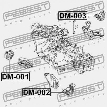 Chevrolet Lanos T100 Задна Възглавница На Двигателя 1997-2002 90372462