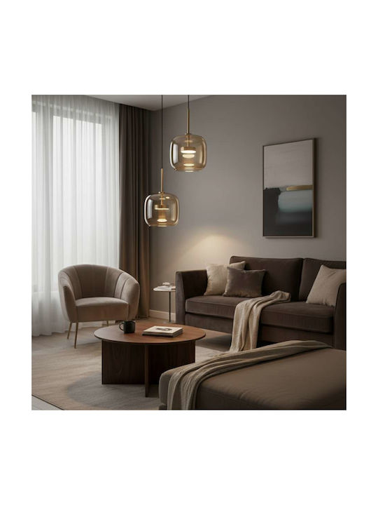 Atman Hängende Deckenleuchte Gold LED mit Warmweißem Licht