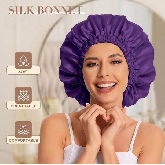Căciulă De Somn Satinată Elastică Magenta