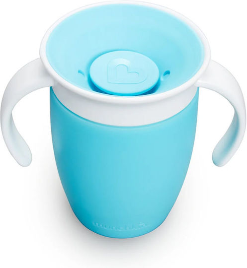 Munchkin Παιδικό Ποτηράκι Miracle 360° Trainer Cup από Πλαστικό Μπλε 207ml για 6m+